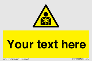 Custom Warning substance or mixture presenting a health hazard